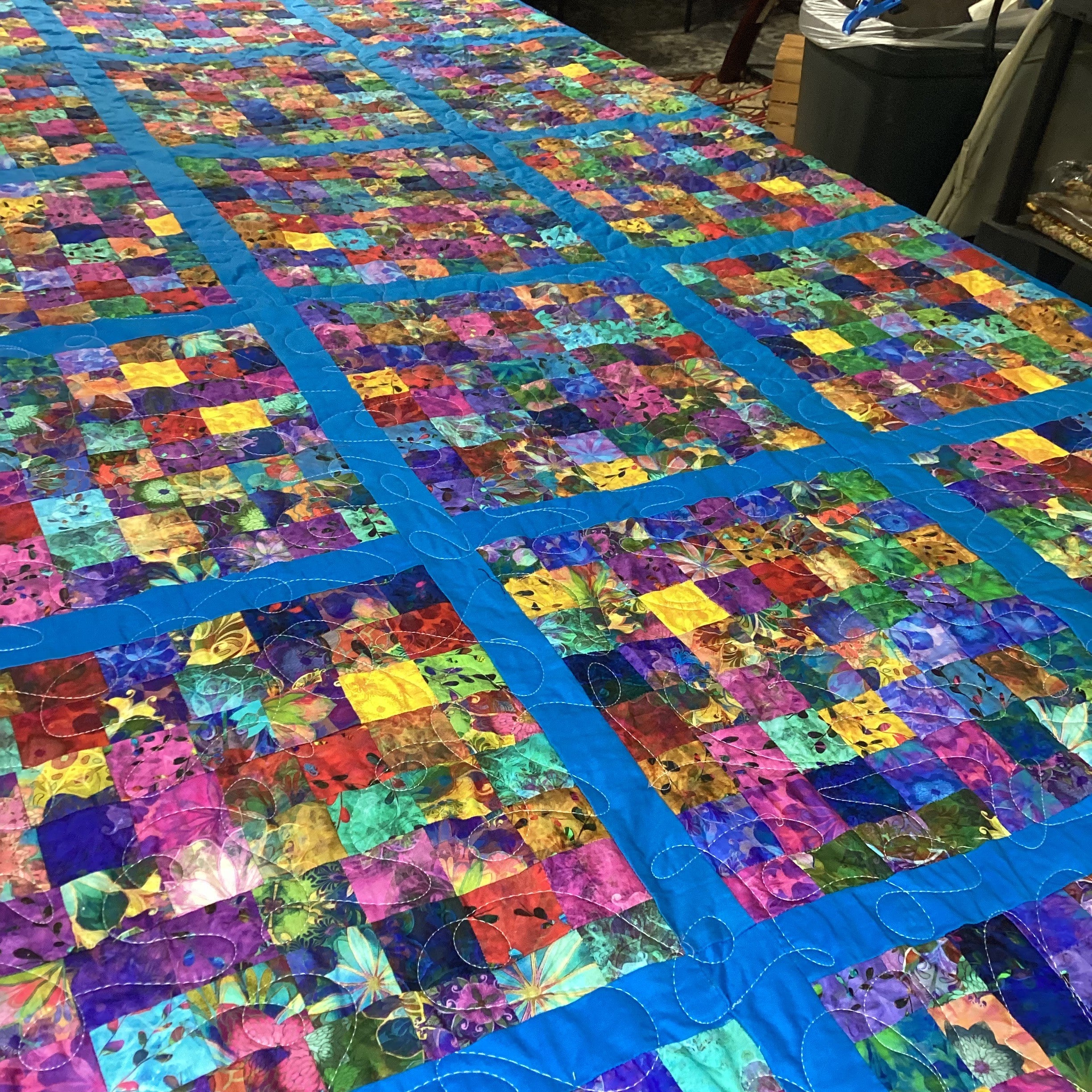 Peacock Dreams Quilt - Handcrafted king size   comforter bedspread duvet cover