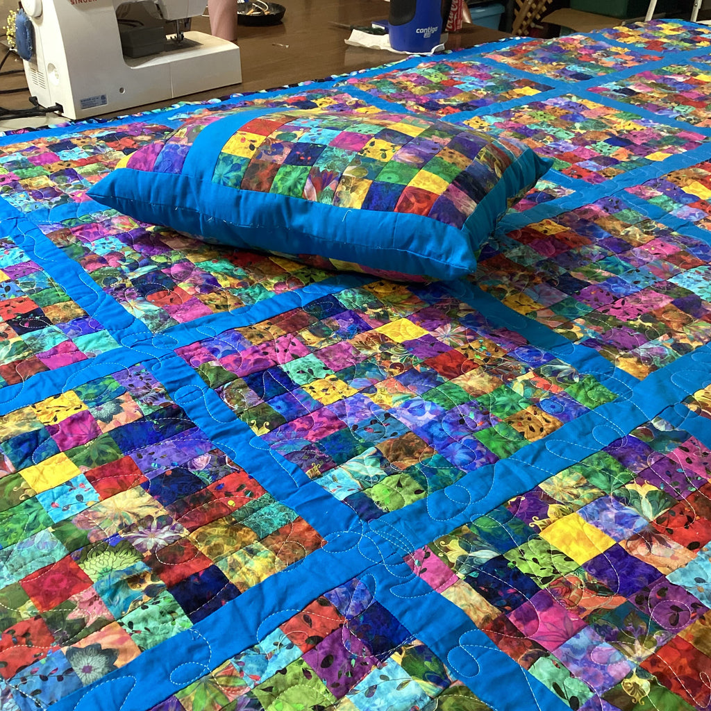 Peacock Dreams Quilt - Handcrafted Twin Throw Blanket”  comforter bedspread duvet cover