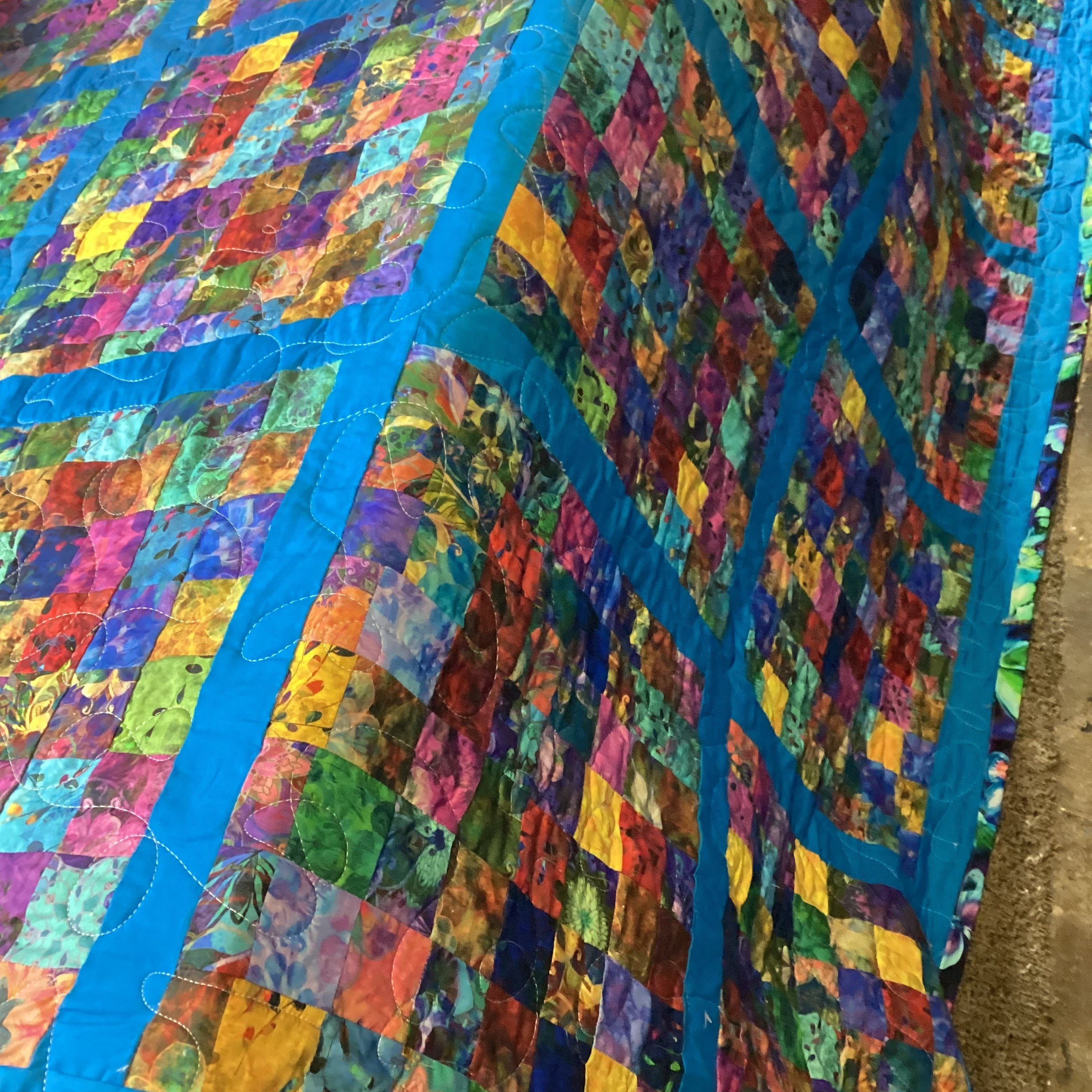 Peacock Dreams Quilt - Handcrafted Twin Throw Blanket”  comforter bedspread duvet cover