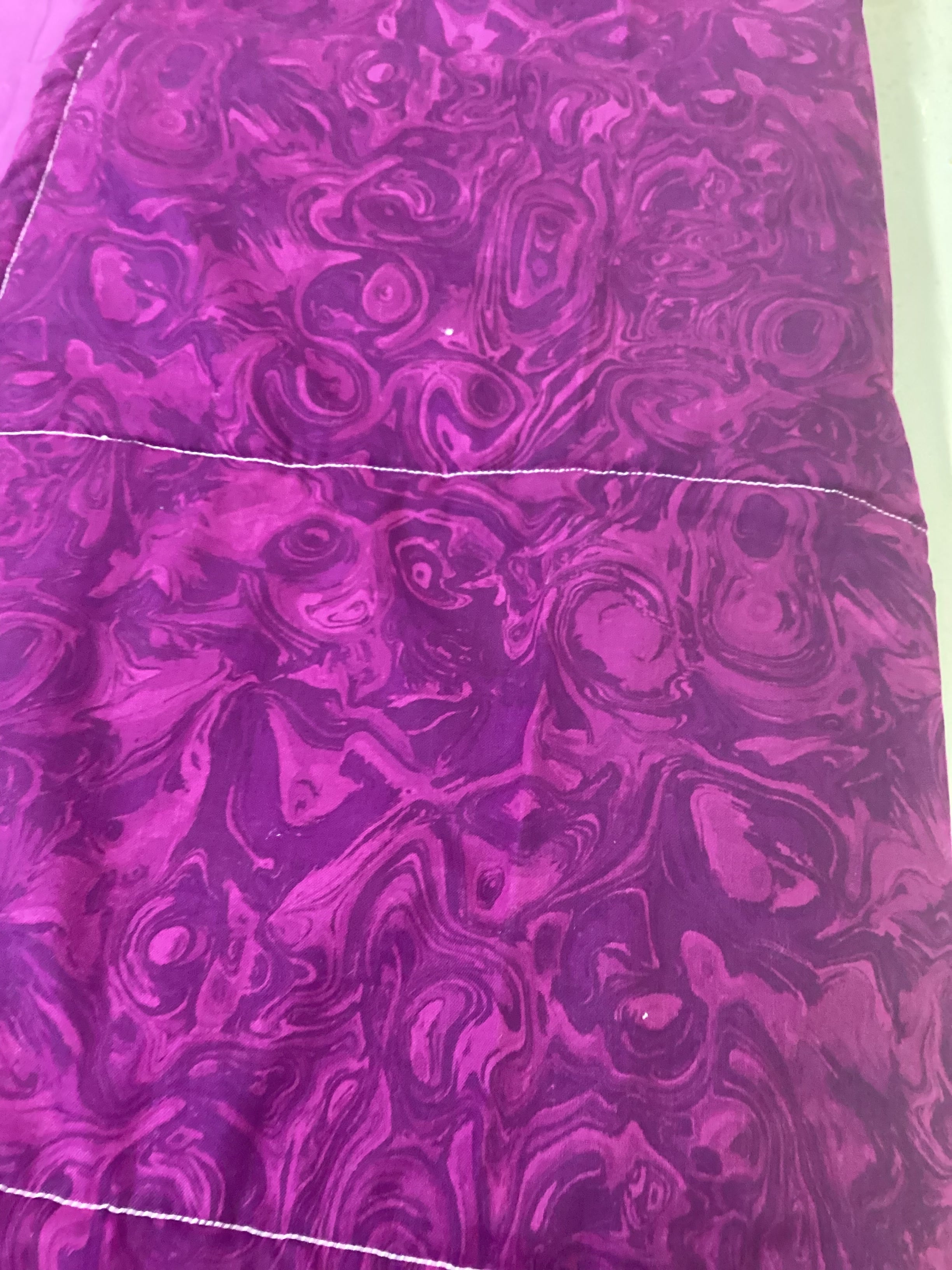 Handmade Purple Floral Lap Quilt – Baby Blanket – 38”x42 Lap Quilt baby blanket baby shower gift new born nursery decor bedspread