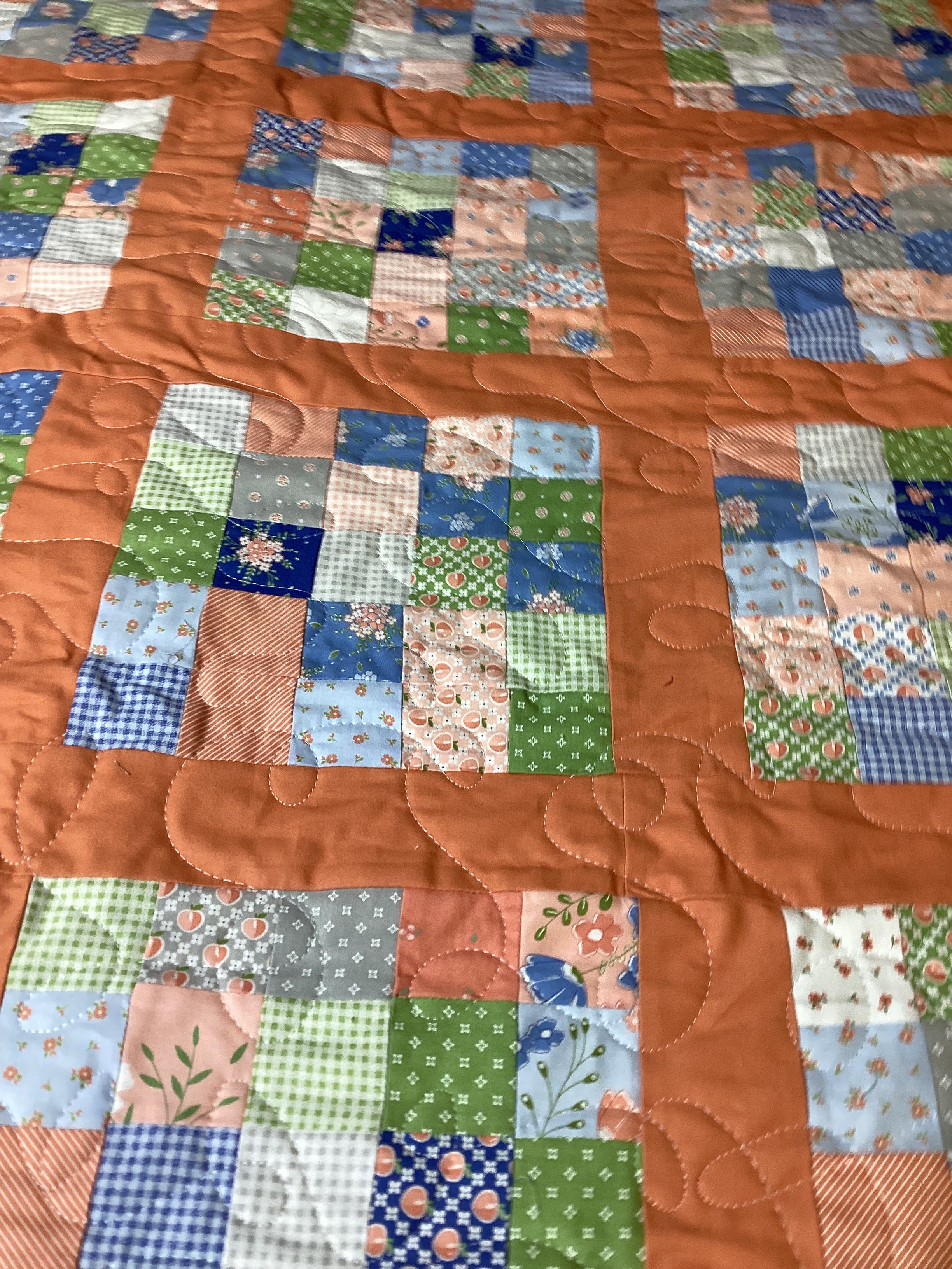 Handmade Baby Quilt & Magical Matching Diaper Tote Set Lap Quilt baby blanket baby shower gift new born nursery decor bedspread
