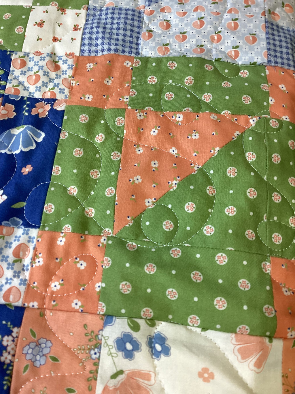 Enchanted Blue-Toned Quilt Art Print Collection baby quilt blanket lap quilt cozy warm comforter duvet cover bedspread