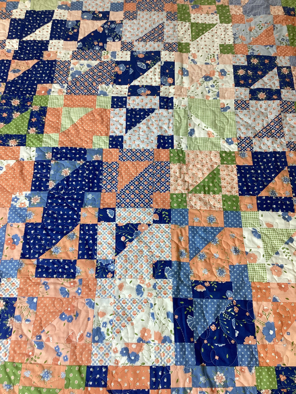 Enchanted Blue-Toned Quilt Art Print Collection baby quilt blanket lap quilt cozy warm comforter duvet cover bedspread