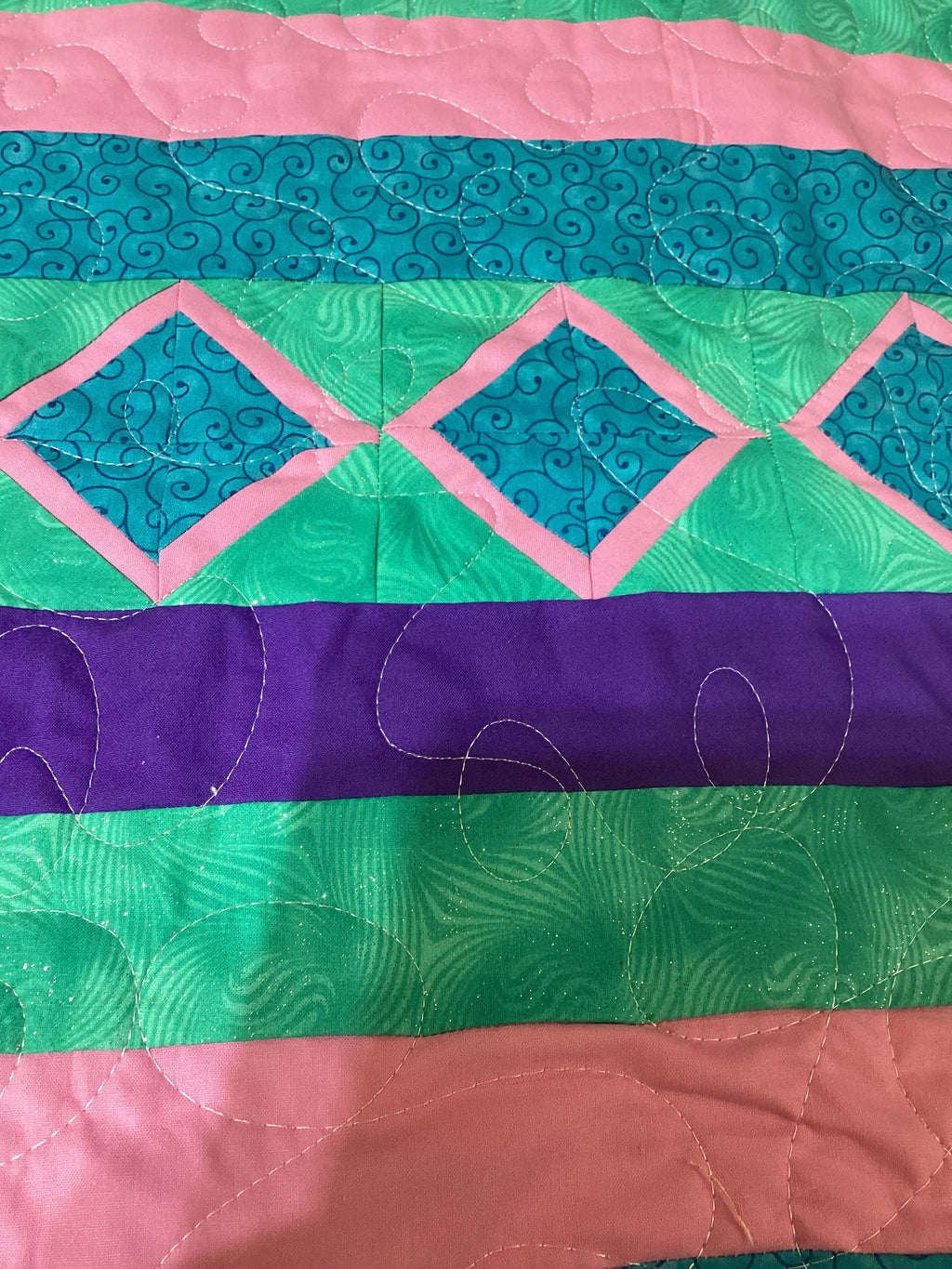 A One-of-a-Kind Butterfly & Dragonfly Reversible Heirloom Quilt comforter bedspread duvet cover throw blanket