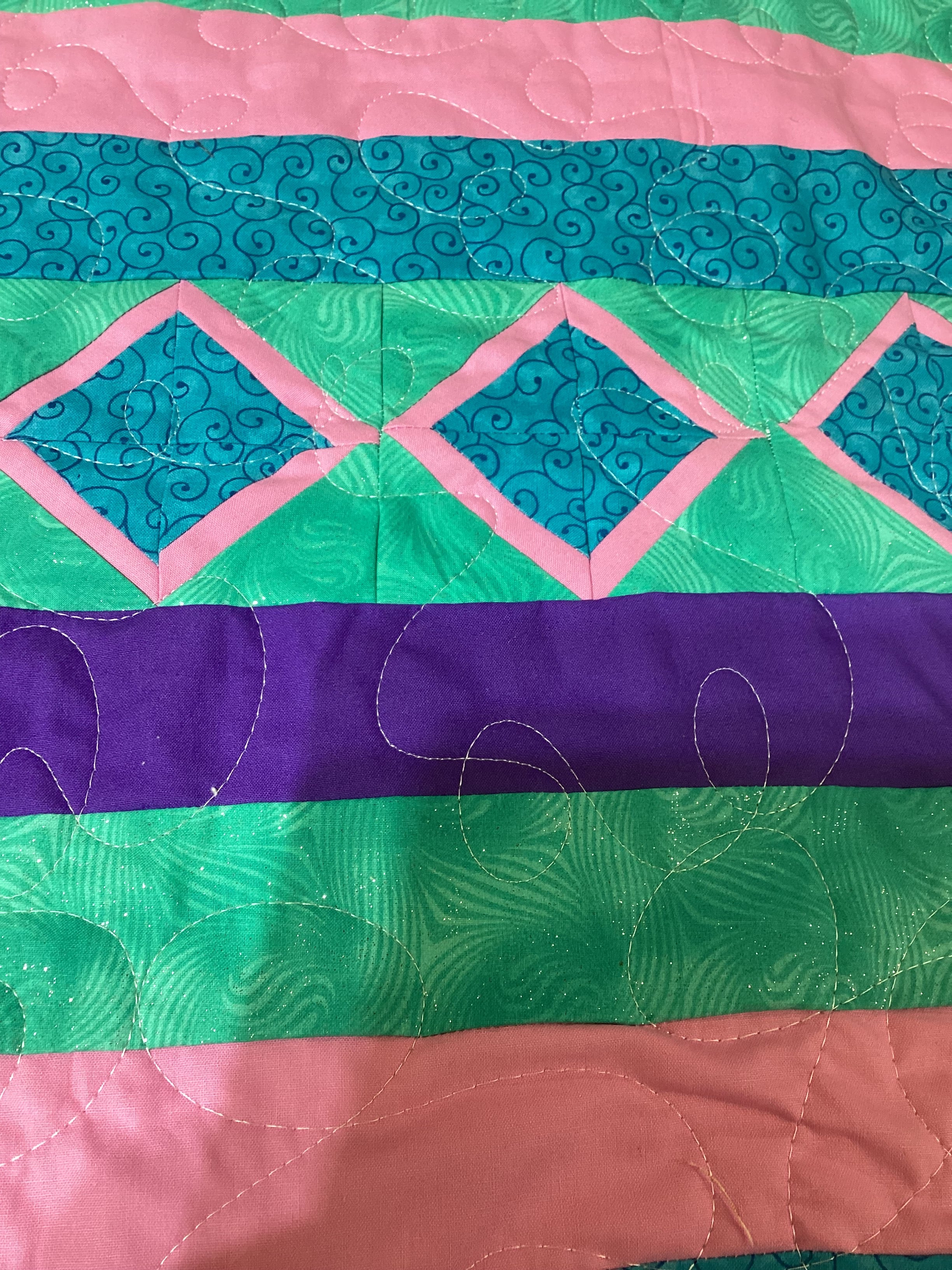 A One-of-a-Kind Butterfly & Dragonfly Reversible Heirloom Quilt comforter bedspread duvet cover throw blanket