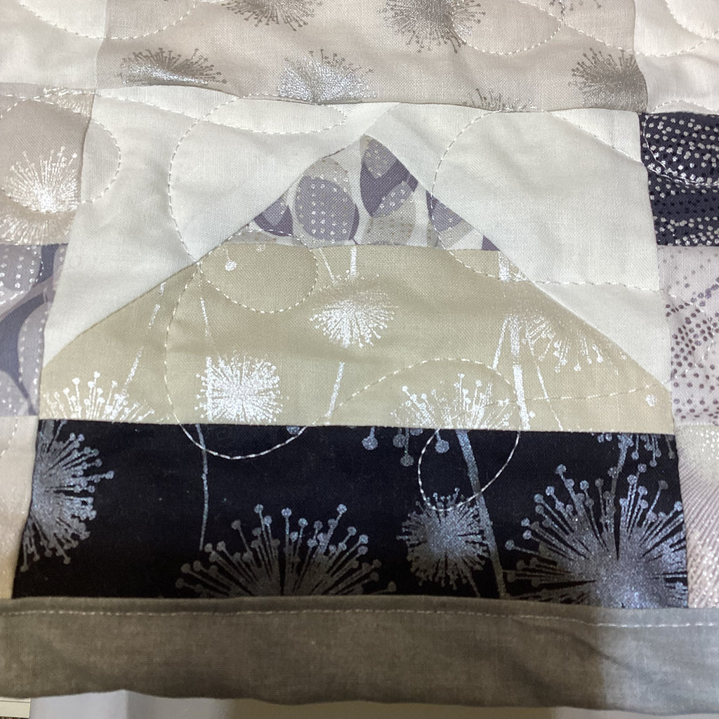 Light weight Handmade Black White Gray Patchwork Quilt – Modern Throw Blanket – 69x69 Bedspread – One of a Kind Quilt Gift comforter