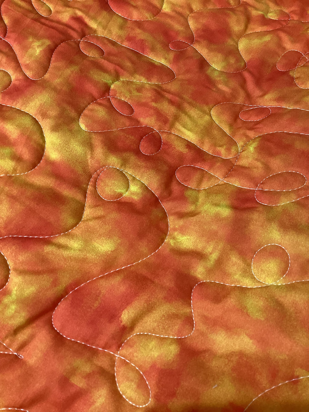 Sunburst Starfire Queen Quilt – Handmade Orange Yellow White Star Pattern Bedspread – Reversible Heirloom Blanket