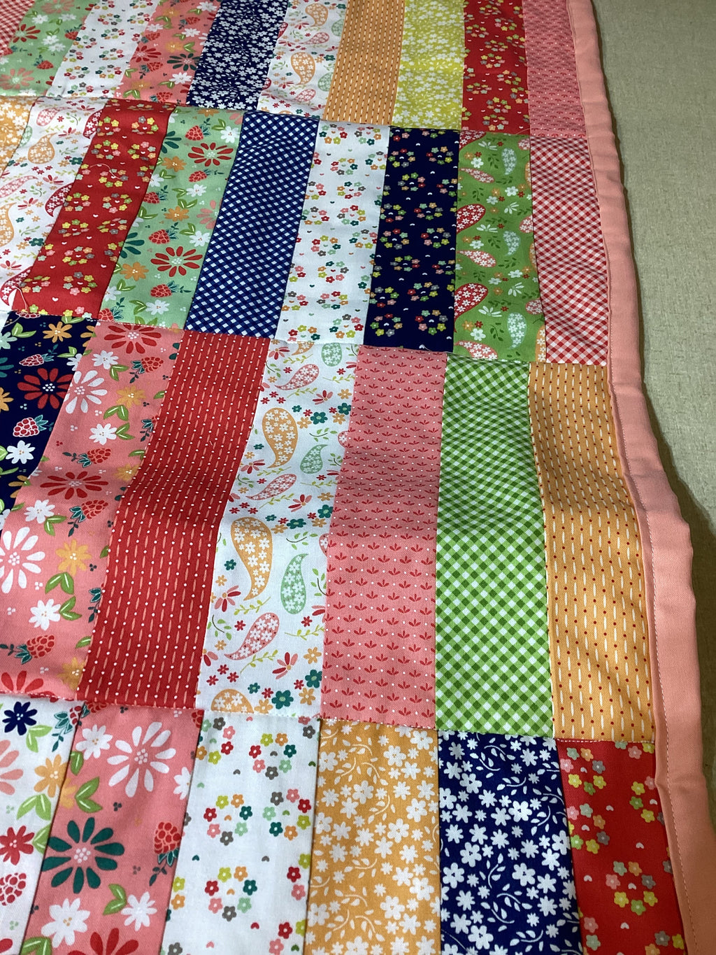 Baby Essentials Set – Handmade Quilt  and Diaper Bag Duo Lap Quilt baby blanket baby shower gift new born nursery decor bedspread