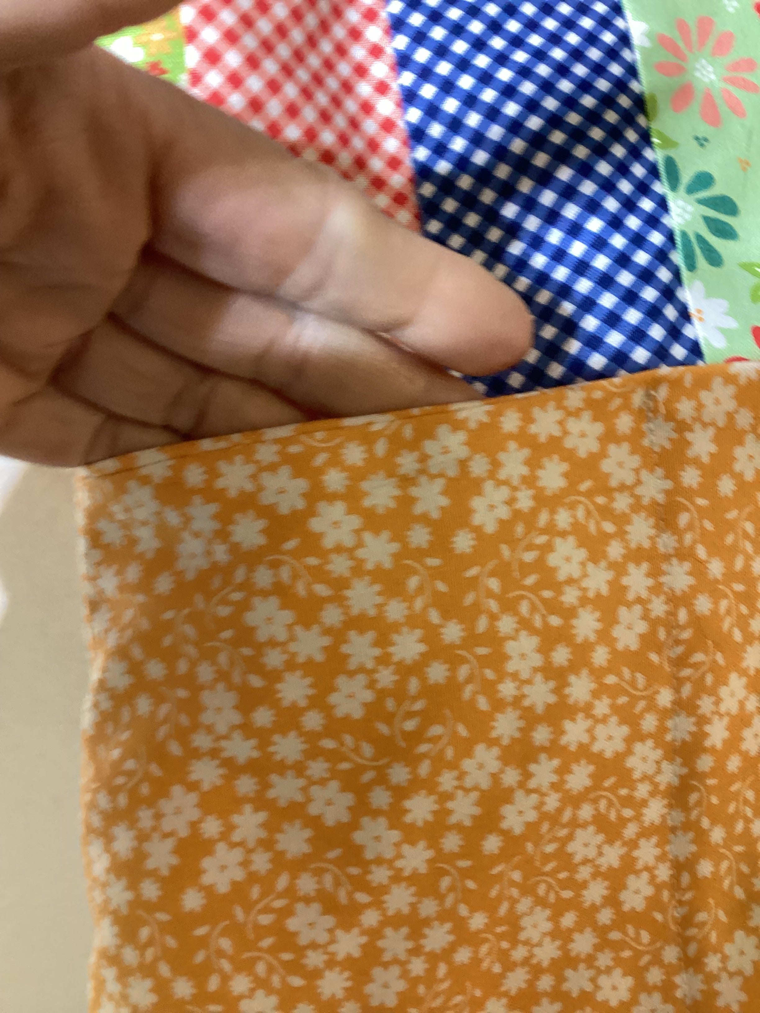 Handmade Floral Baby Quilt & Diaper Bag Set – Colorful Nursery Decor lap quilt baby shower new born gift blanket