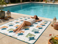Handmade Modern Twin Quilt - Teal Reversible Bedding - Cozy Home Decor Gift  comforter bedspread gift idea