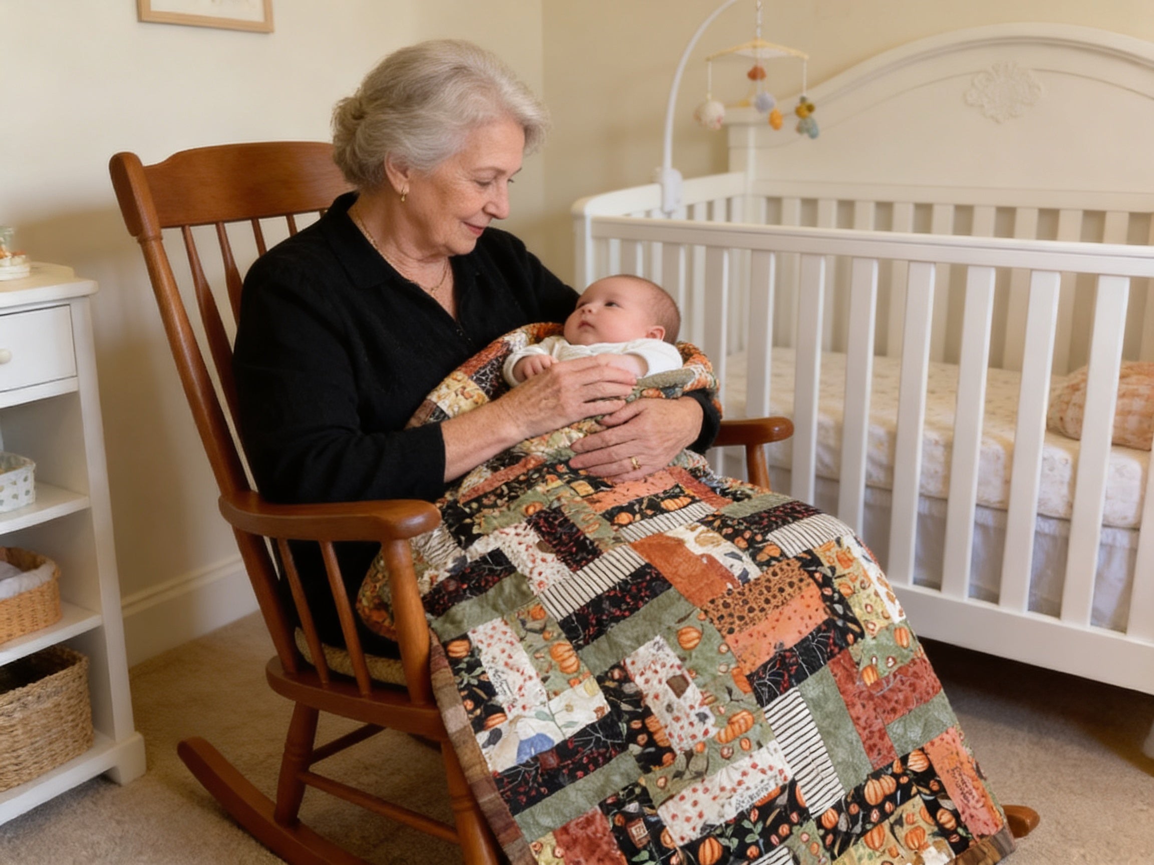 Enchanted Fall Comfort Blanket hand made quilt comforter duvet cover bedspread gift idea