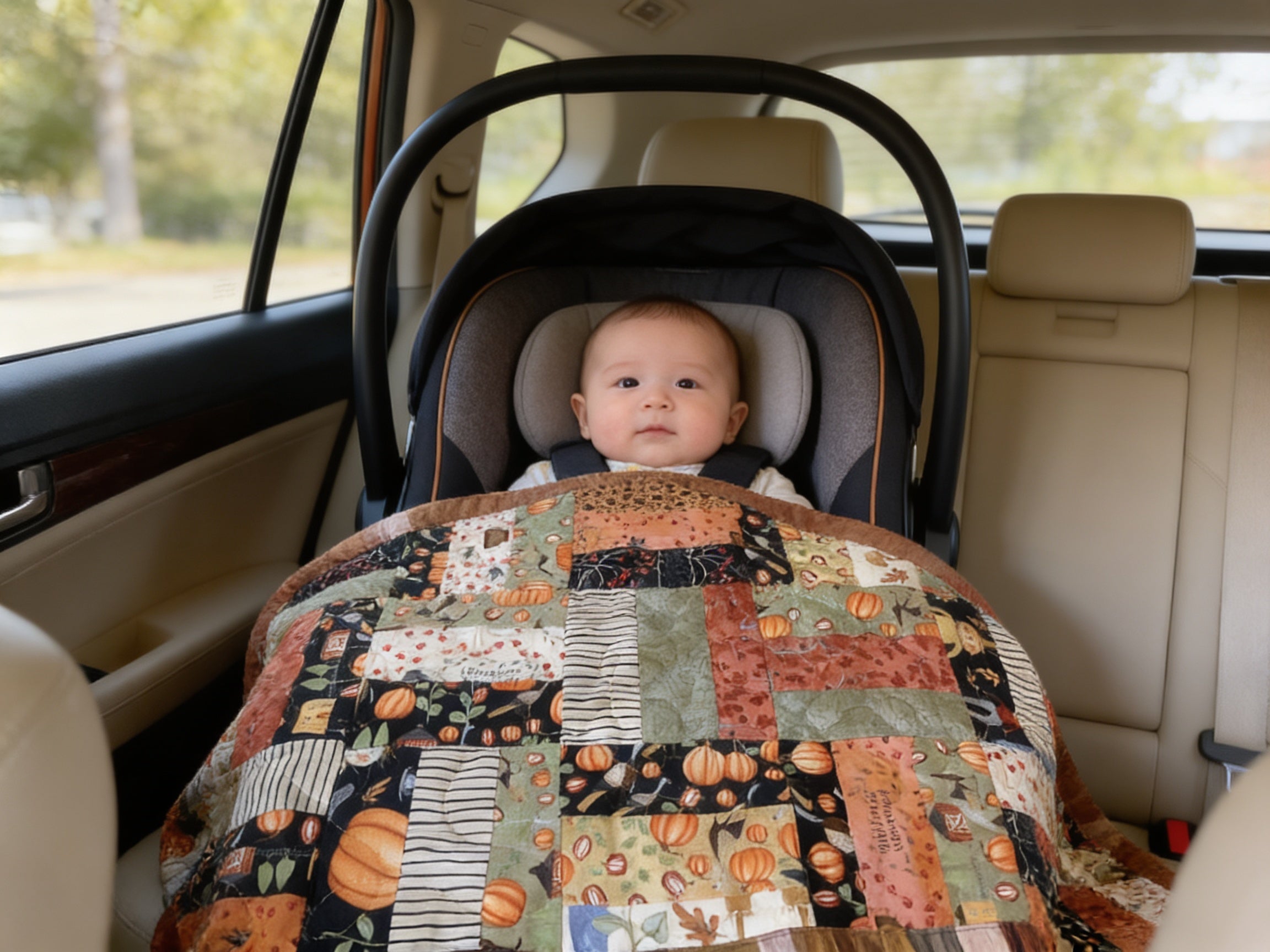Enchanted Fall Comfort Blanket hand made quilt comforter duvet cover bedspread gift idea