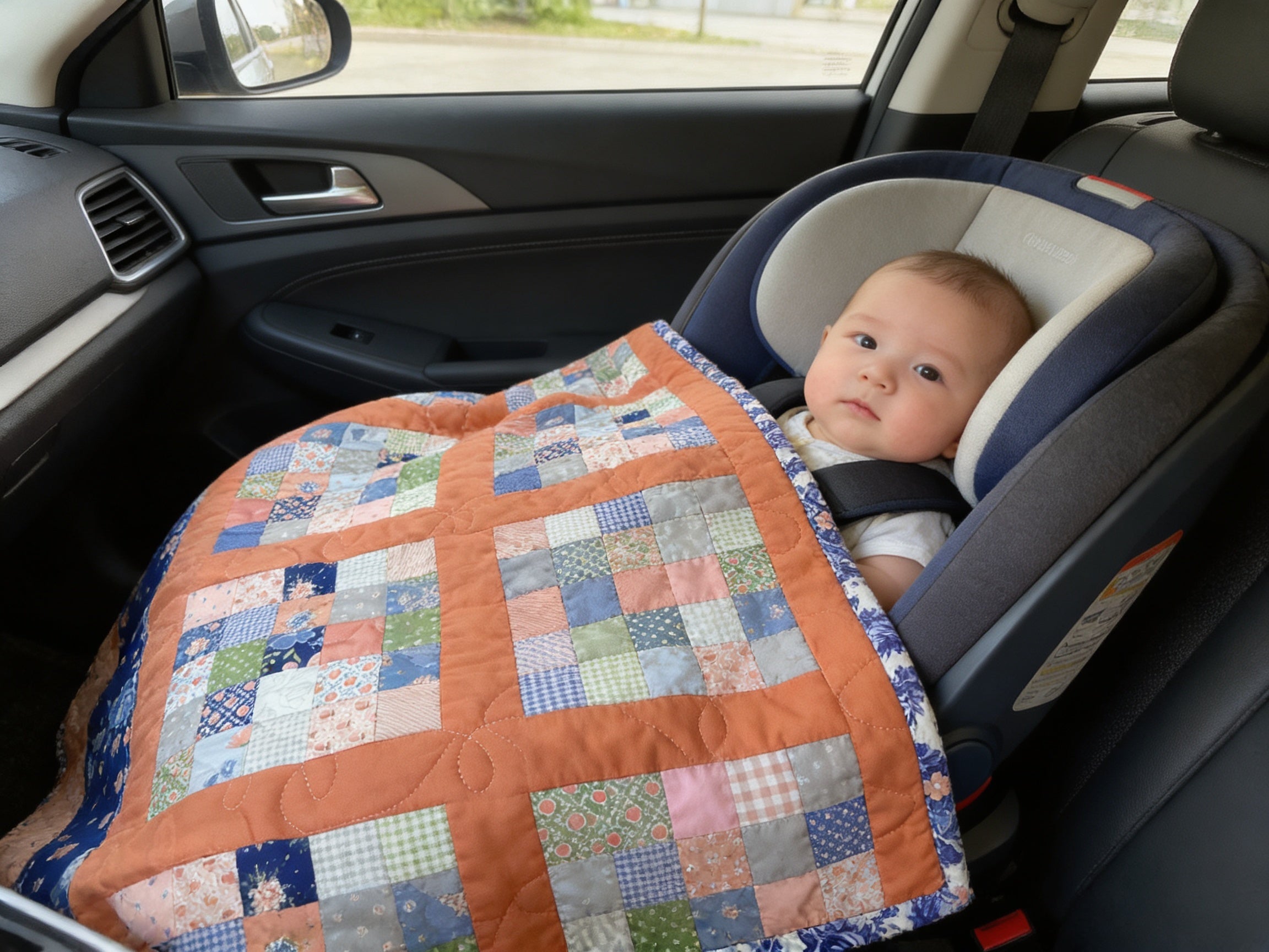 Handmade Baby Quilt & Magical Matching Diaper Tote Set Lap Quilt baby blanket baby shower gift new born nursery decor bedspread