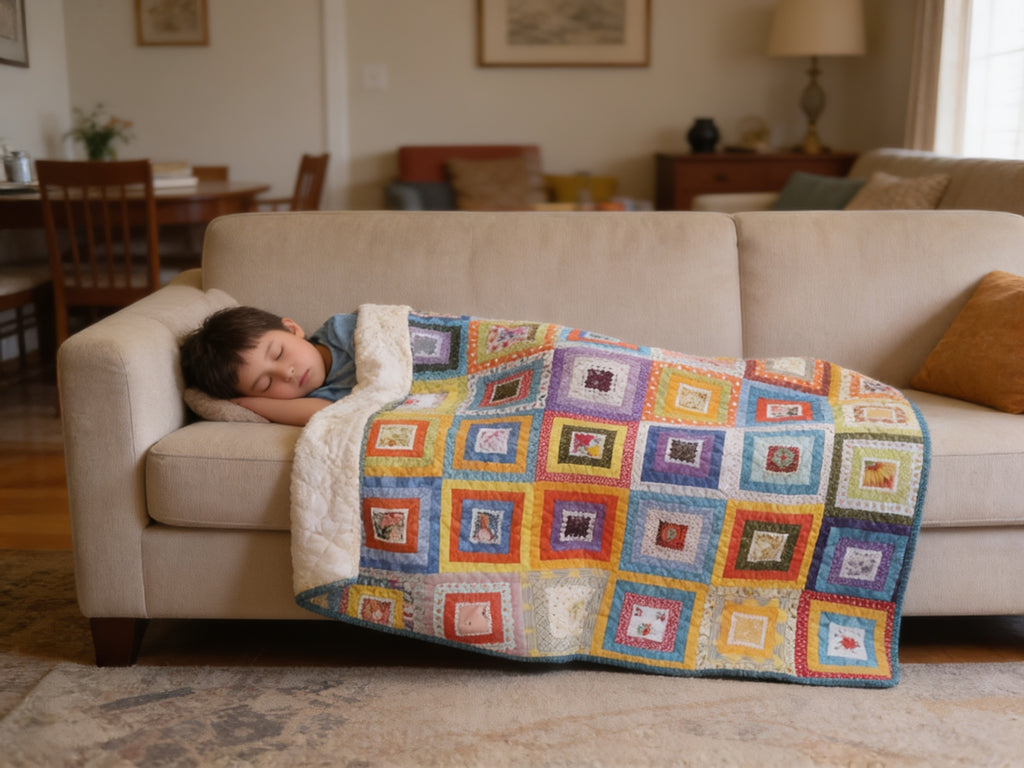 Handmade King Size Cotton Quilt - Floral Theme blanket comforter bedspread duvet cover throw blanket