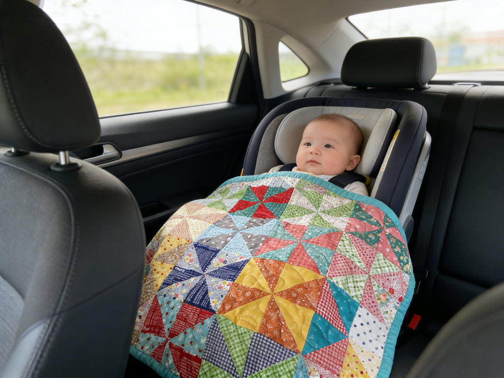 Handcrafted Baby & Lap Blanket of Color, Comfort, and Kindness Lap Quilt baby blanket baby shower gift new born nursery decor bedspread