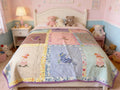 Handmade Little Bonnet Girl Quilt comforter bedspread duvet cover gift idea matching pillow