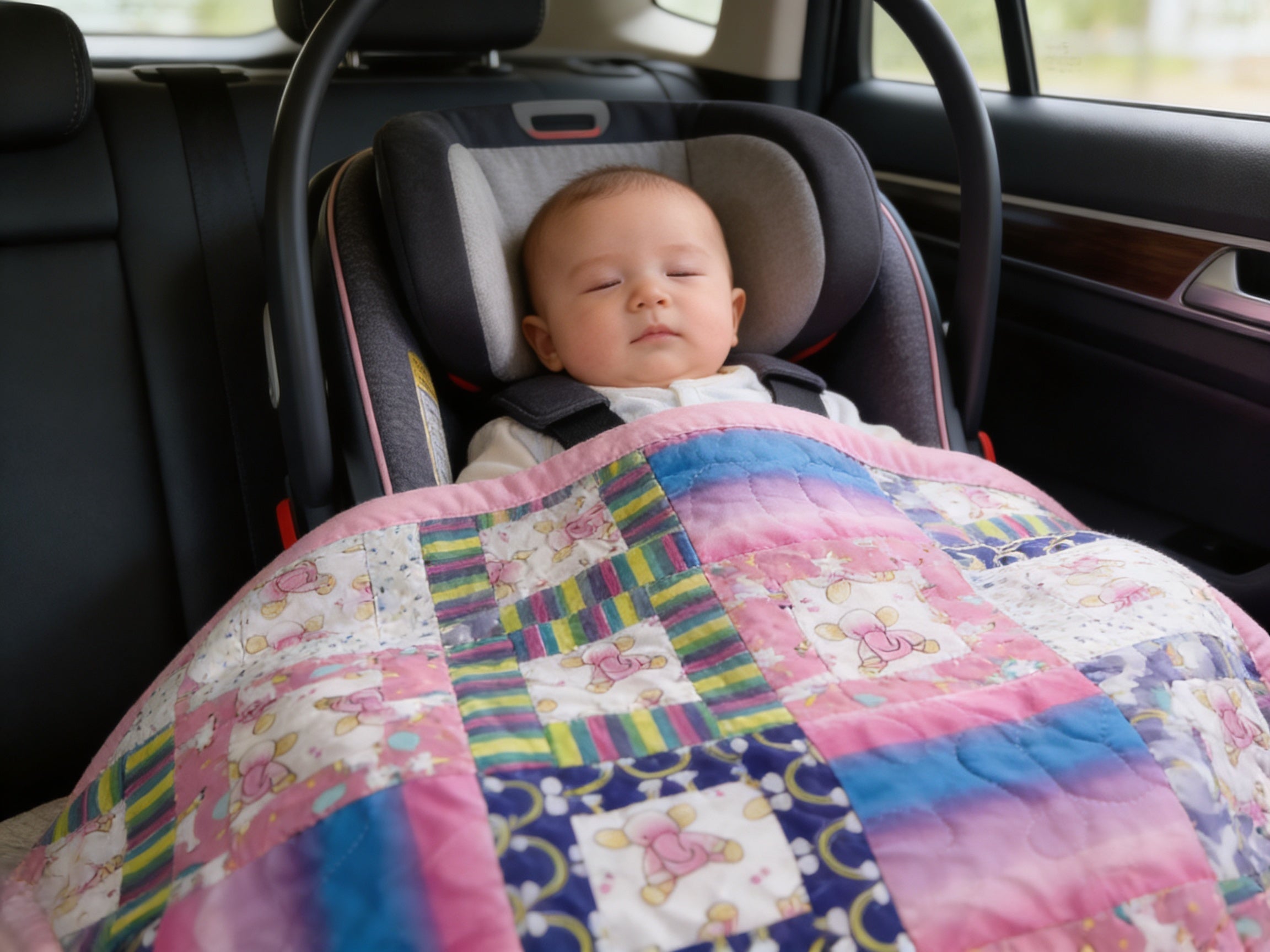 Handmade Pink Floral Baby Quilt or Lap Blanket Lap Quilt baby blanket baby shower gift new born nursery decor bedspread