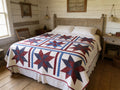 Personalized Star Quilt: Red, White & Blue Bedding  comforter bedspread gift idea
