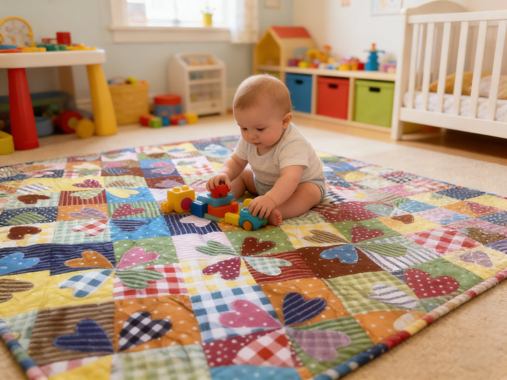 Applique Personalize   Hearts of Love quilt. baby quilt blanket baby shower newborn lap quilt comforter bedspread throw blanket