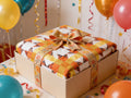 Sunburst Starfire Queen Quilt – Handmade Orange Yellow White Star Pattern Bedspread – Reversible Heirloom Blanket