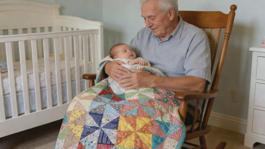 Handcrafted Baby & Lap Blanket of Color, Comfort, and Kindness Lap Quilt baby blanket baby shower gift new born nursery decor bedspread