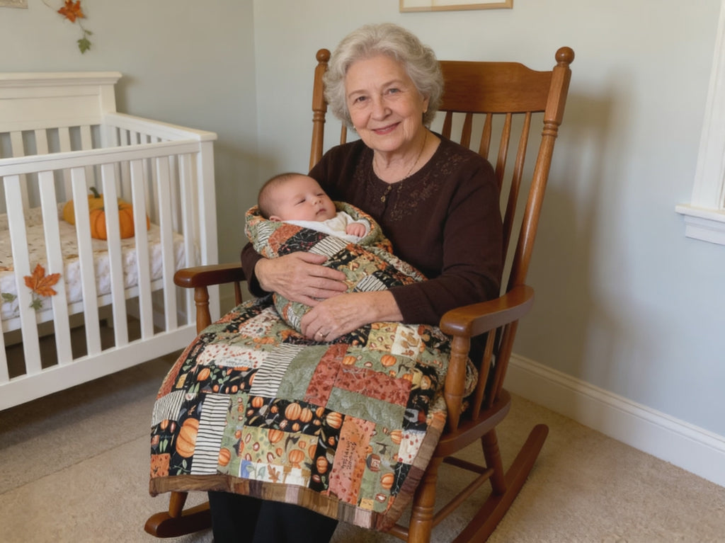 Enchanted Fall Comfort Blanket hand made quilt comforter duvet cover bedspread gift idea